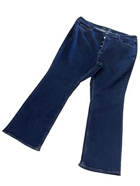 Old Navy Extra High Rise Kicker Bootcut Jeans Women’s 22 Long Dark Wash Stretch